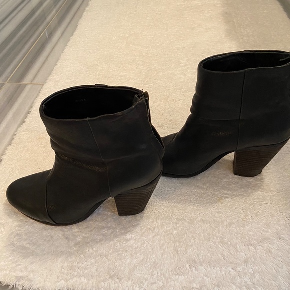 Rag & Bone Newbury Booties - black leather, size 38 - Picture 3 of 5